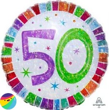 Folija balon - 50 Holografski pisan